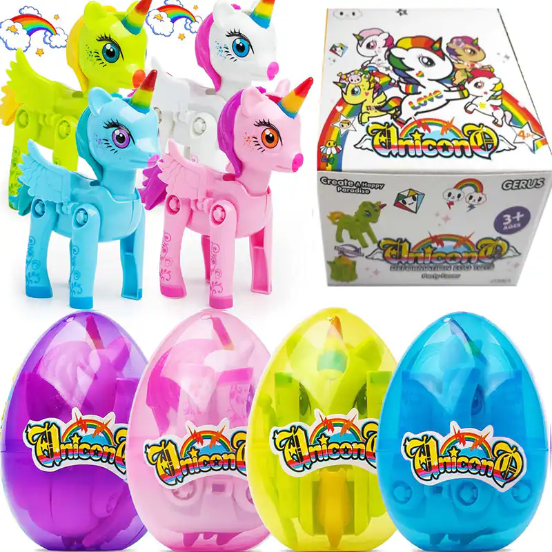Süßeste Überraschung Ostereier Einhorn Spielzeug 4er Pack Bestes
