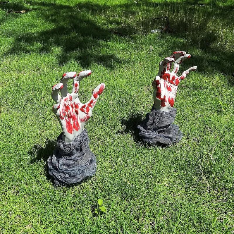 Halloween Zombie Hand Hof Pfähle Skelett Arm Rasen Bodenbrecher Outdoor Deko