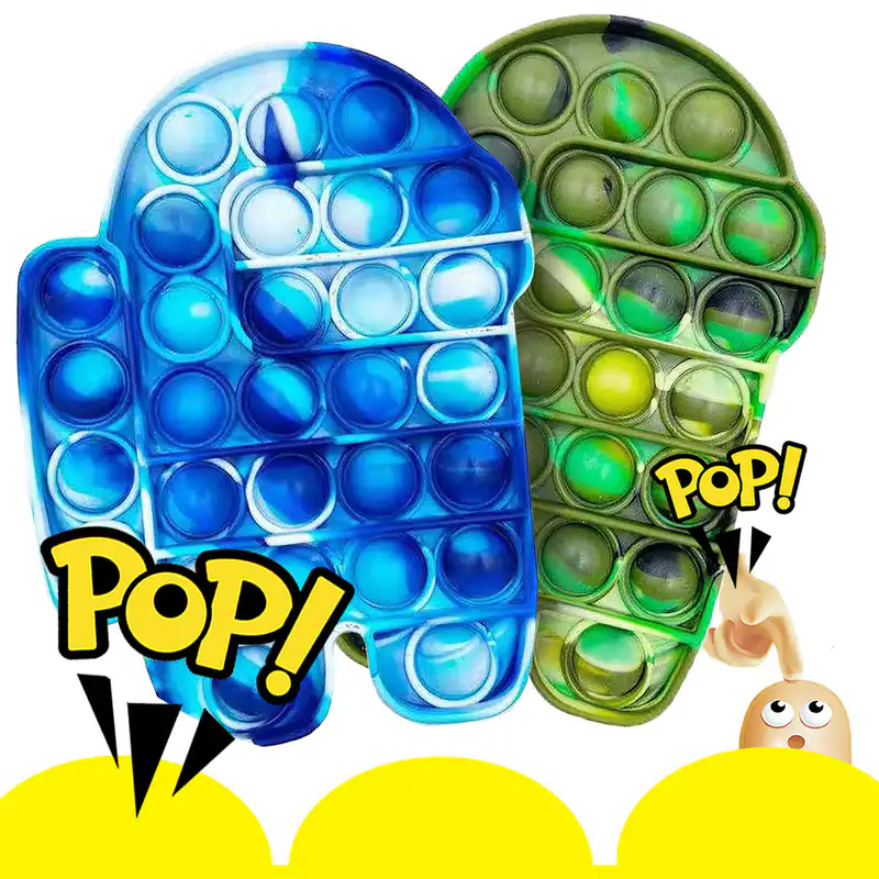 Push Pop Bubble It sensorisches Fidget-Spielzeug Autismus Stressabbau