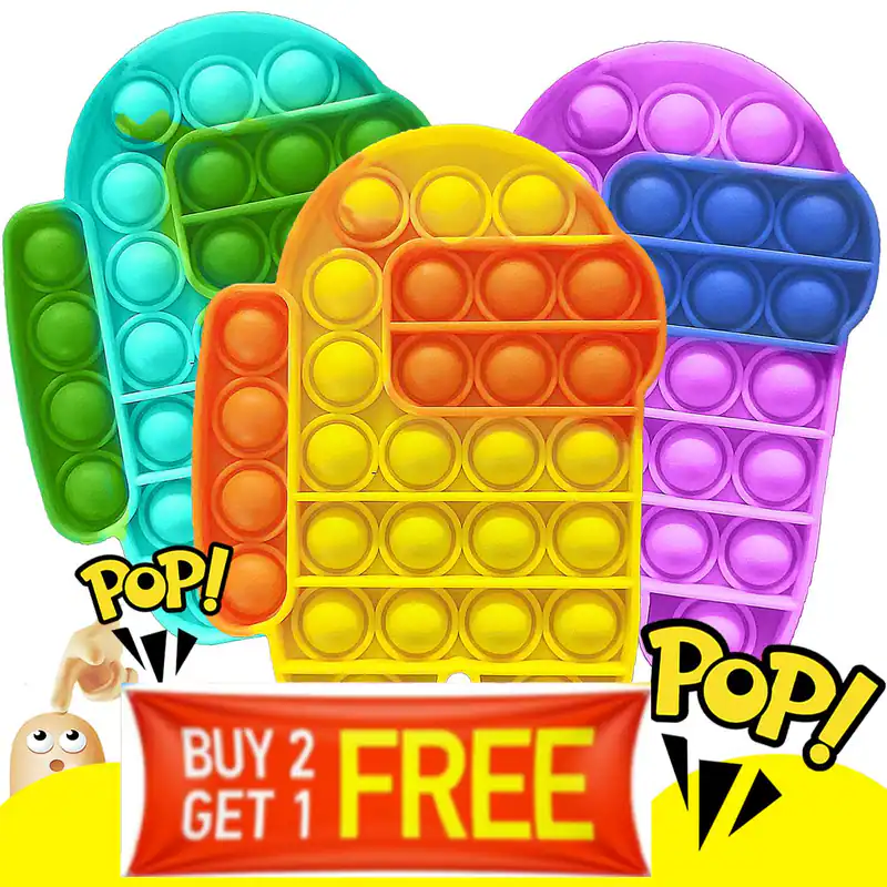 Pop Push Fidget Spielzeug Blase sensorischer Stressabbau Kinder Familienspiele