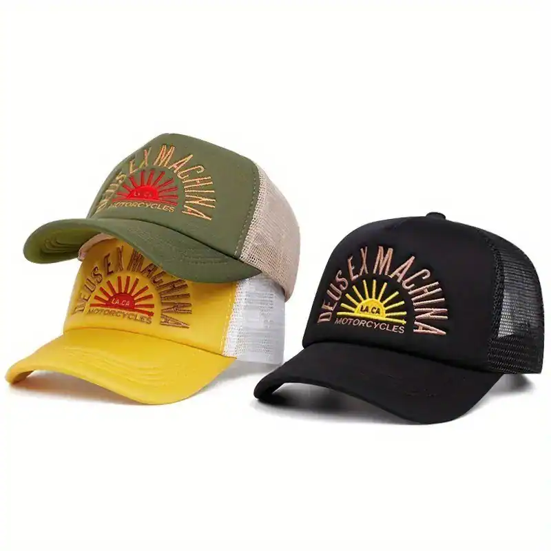 Baseballmütze Sonne Stickerei Herren Damen Trucker Netz Hip Hop