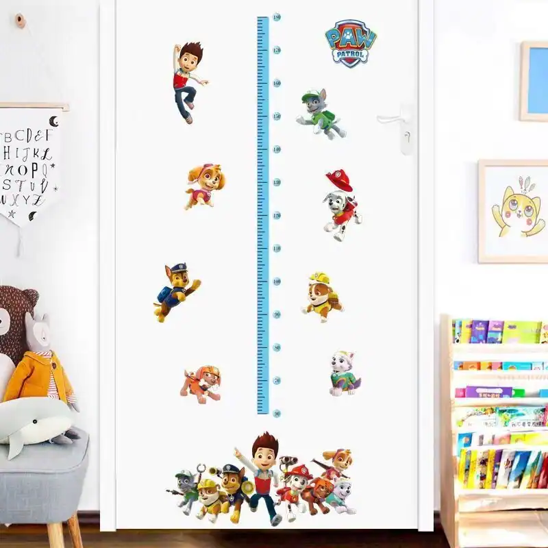 Paw Patrol Höhentabelle Wandaufkleber Jungen Mädchen Kinderzimmer Schlafzimmer