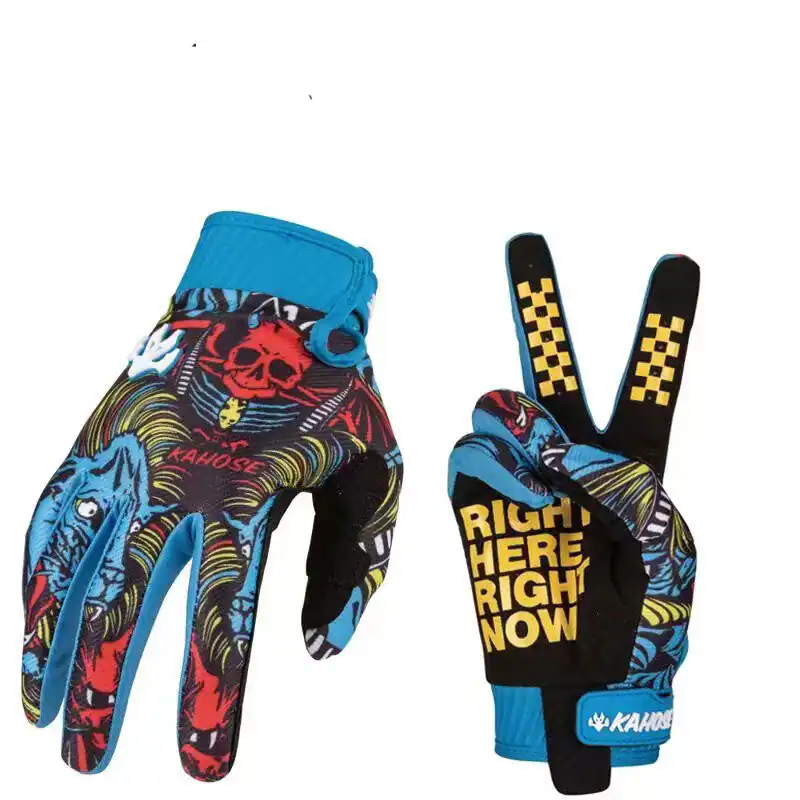 Totenkopf bedruckt Unisex Mountainbike Fahrrad Radfahren Vollfinger Handschuhe