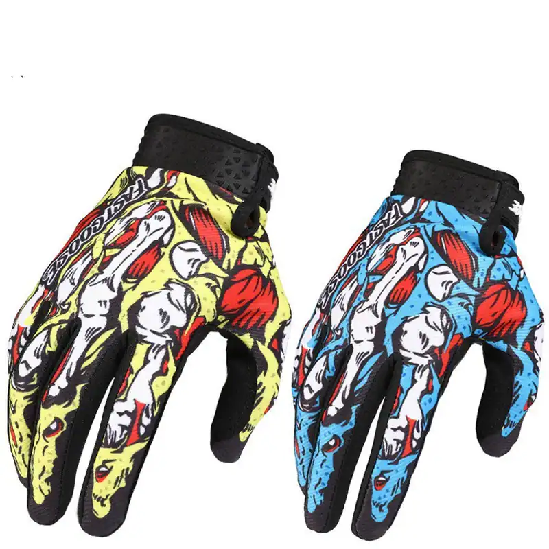 Bunte Unisex Mountainbike Fahrrad Radfahren Vollfinger Handschuhe MTB