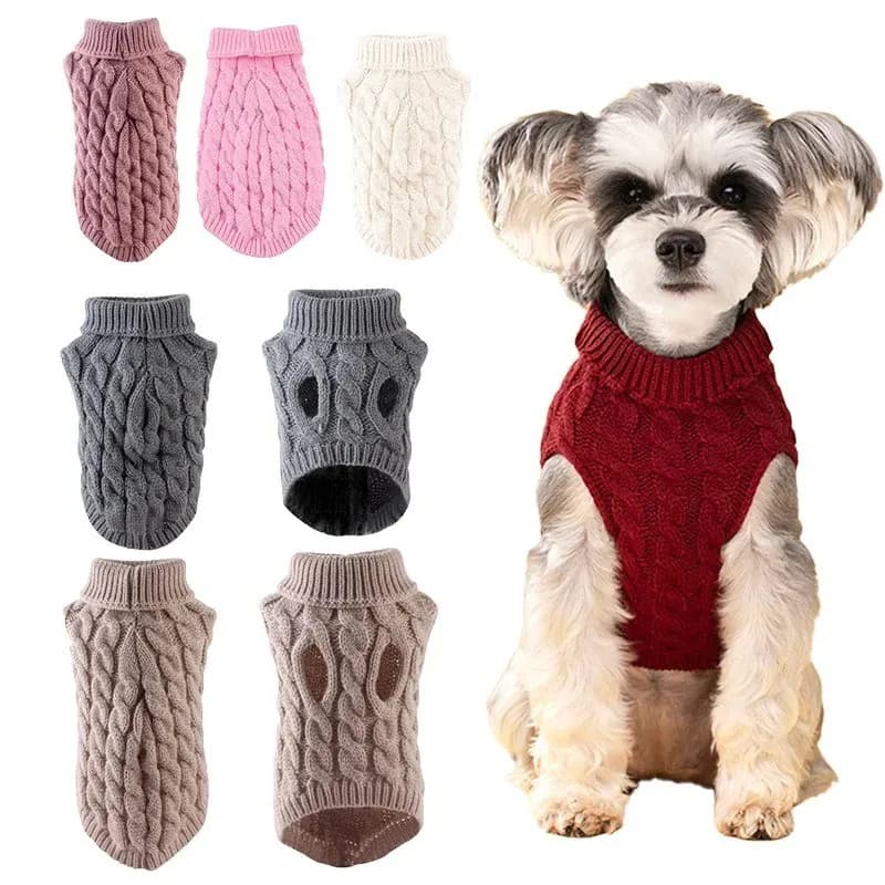 Haustier Welpe Hund Katze warmer Winter Pullover Weste Strickmantel Jacke für