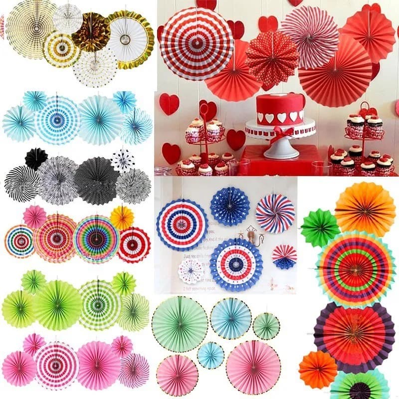 6/8 Stück Papierfächer Party Deko Fächer Rosa Papierfächer Geburtstag Hochzeit