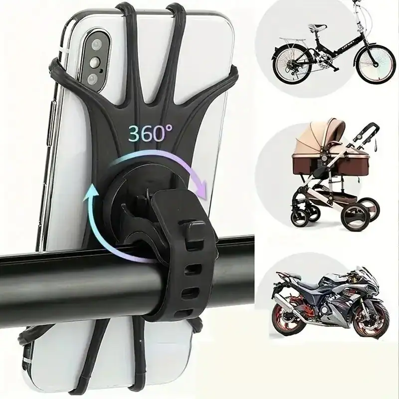 Fahrradhalterung Motorrad Bike Halterung Stoßfest Silikonband für Handy