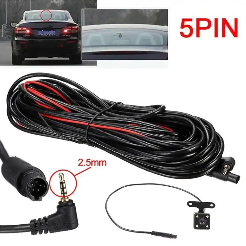 Auto Rückfahr Dashcam mit 5Pin Rückfahrkamera und Verkabelung
