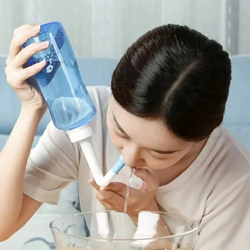 300ml Nasenspülung Neti Topf Nasenreiniger Flasche Irrigator