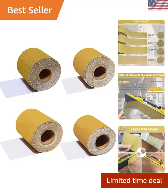 Schleifpapier Rolle 20 Meter Körnung 80 120 220 320 selbstklebend für Holz Auto