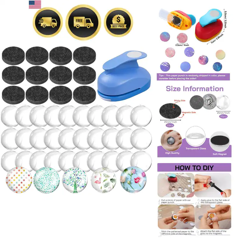 Magnet Bastelset 101 Teile Glasmagnete für DIY Kühlschrank Basteln
