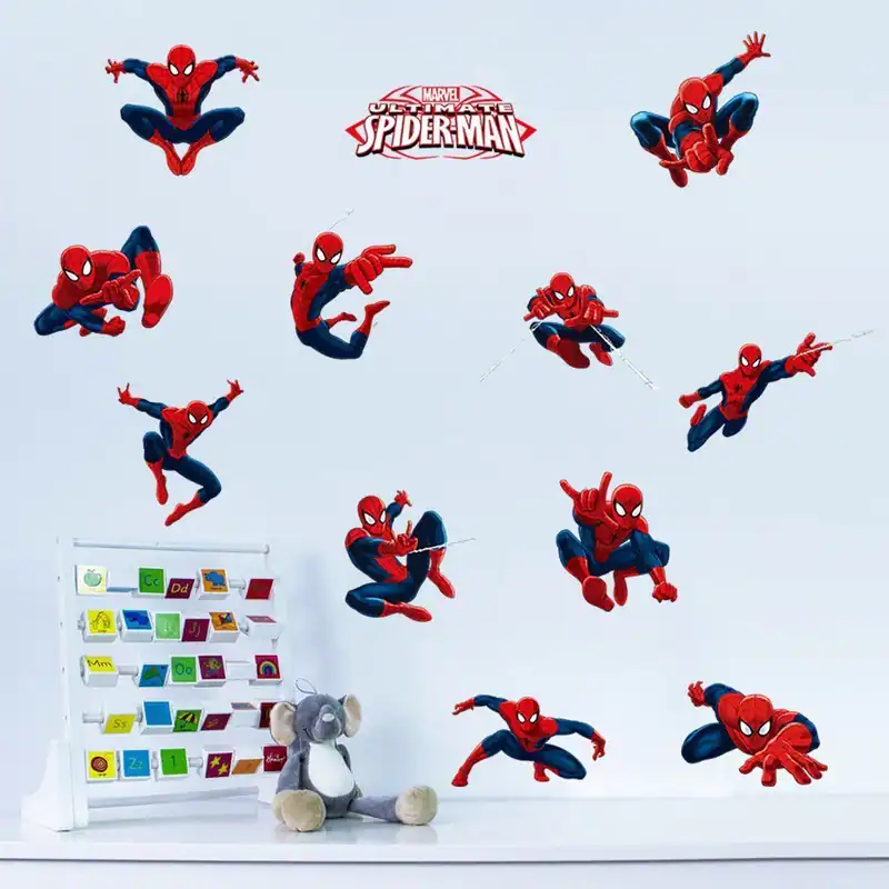 Disney Spiderman Wandaufkleber Kind Kinderzimmer Jungen Zimmer Deko Vinyl