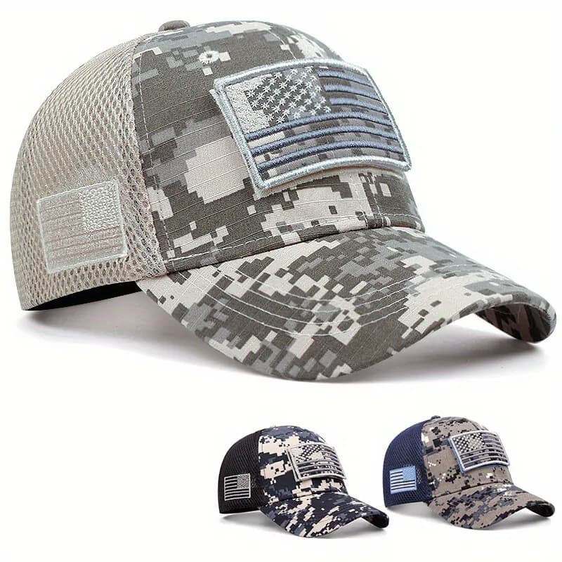 Baseballmütze Camouflage Unisex Männer Frauen Trucker Mesh Hip Hop atmungsaktiv