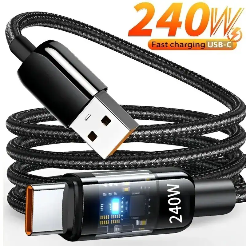 240W Typ C Super Charge Digital Display Kabel USB C für iPhone und S25
