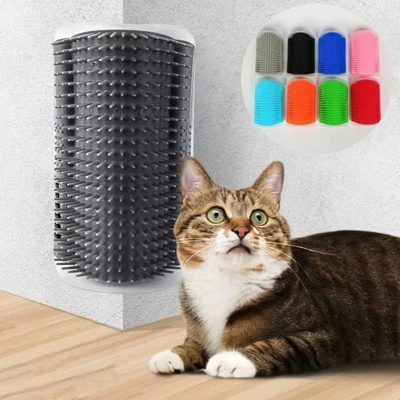 Katze Massage Kamm Wand Ecke Selbstpflege Bürste Haarentfernung Haustier