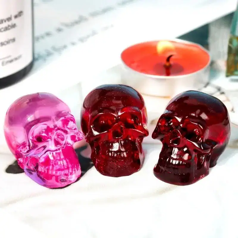 3D Totenkopf Epoxidharz Silikonform zur Schmuckherstellung ungeöffnet NEU