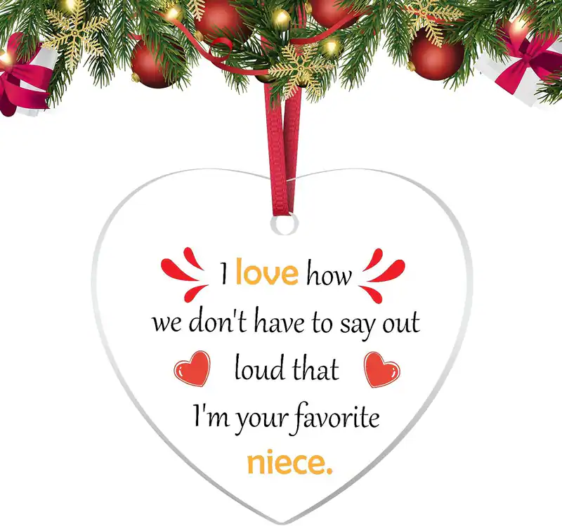 Tante und Onkel Geschenke von Nichte Hängeschmuck Tante und Onkel Weihnachten