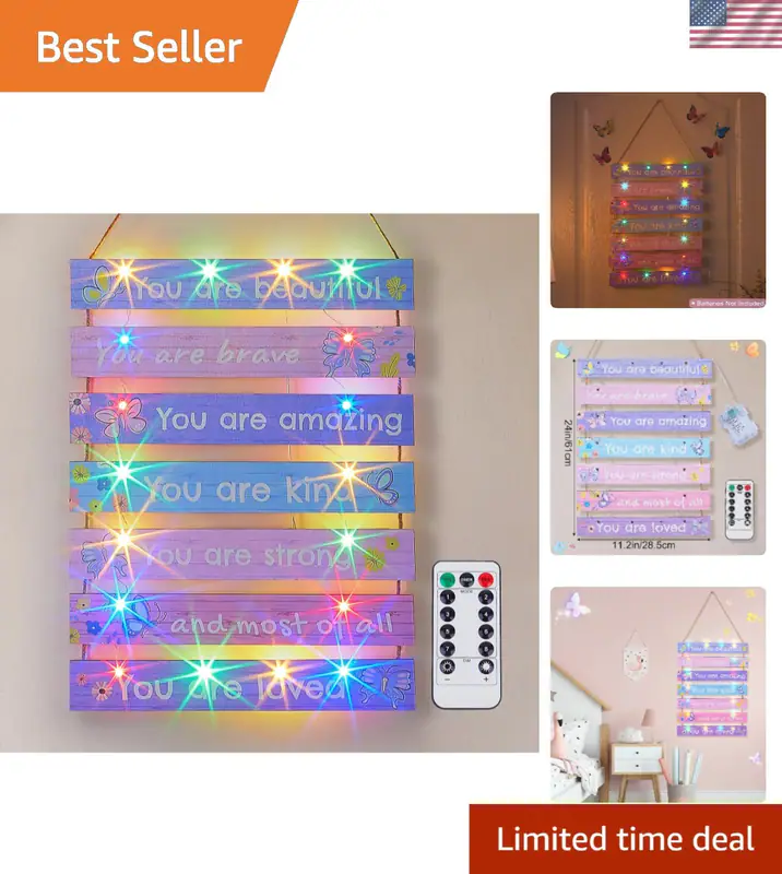 Mädchenzimmer Deko LED Licht Wandbild für Kinderzimmer Inspirierend