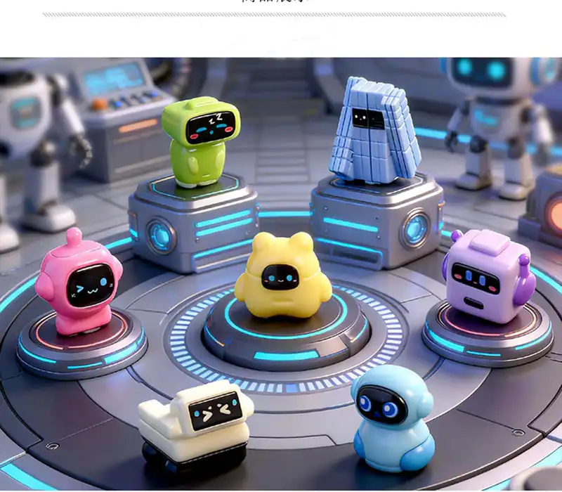 14 Stück Mini Roboter Figuren kleine Miniaturen Roboter Cake Topper
