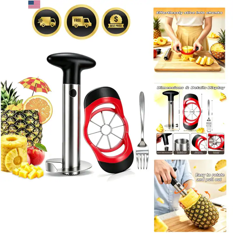 Ananas Entkerner und Schneider, Edelstahl Ananas Schneider Werkzeug
