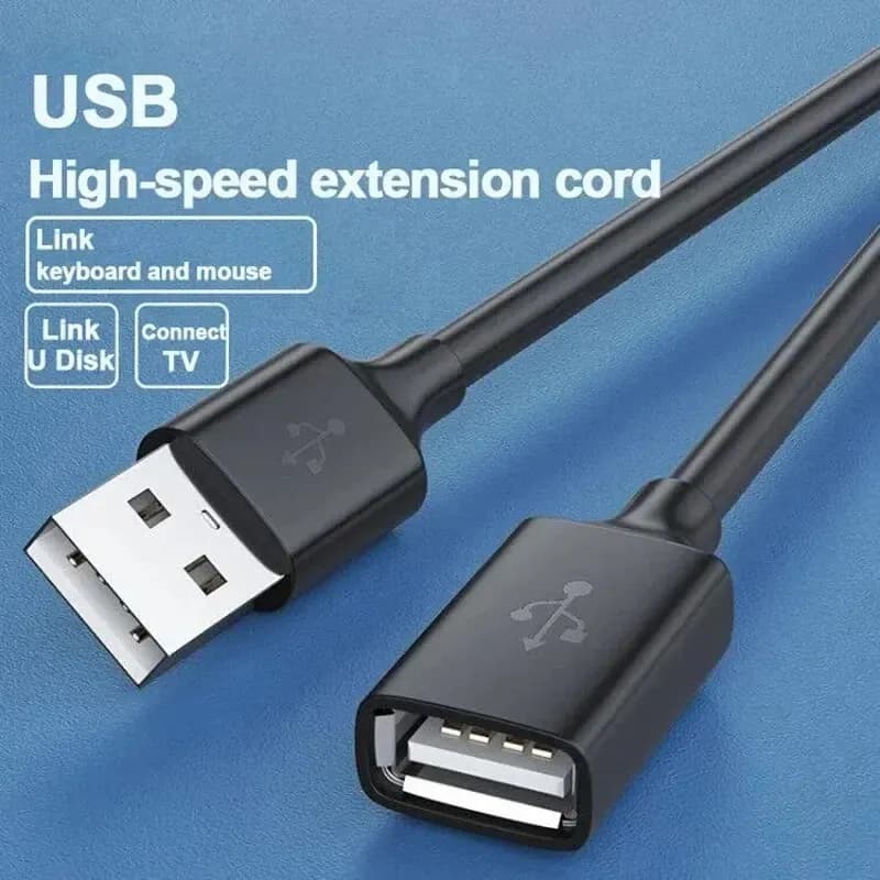 USB 2.0 Verlängerungskabel Stecker auf Buchse für PC TV mobile Festplatten