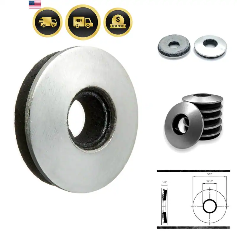 100 Stck. 1/4 Zoll Edelstahl EPDM verklebt Dichtung Neopren Gummi