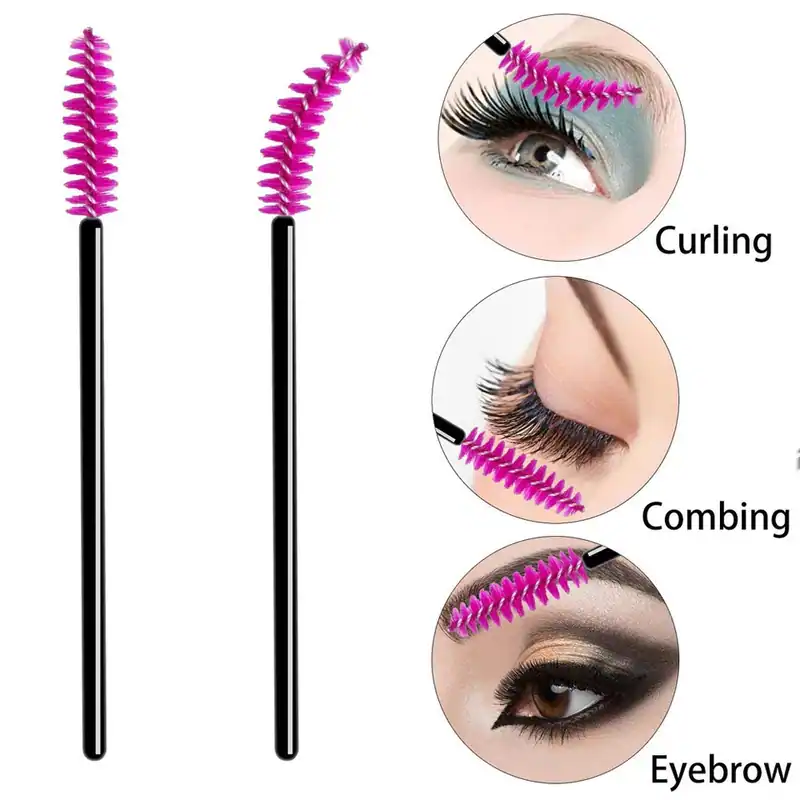 100 Stück Einweg Wimpernpinsel Mascara Stäbe Applikator Augenbrauenpinsel