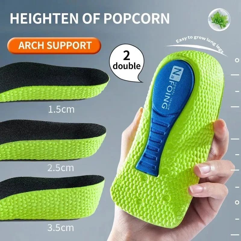 Orthopädische Einlegesohle High Pads 2.0, Höhenerhöhung Einlegesohlen Beinlänge