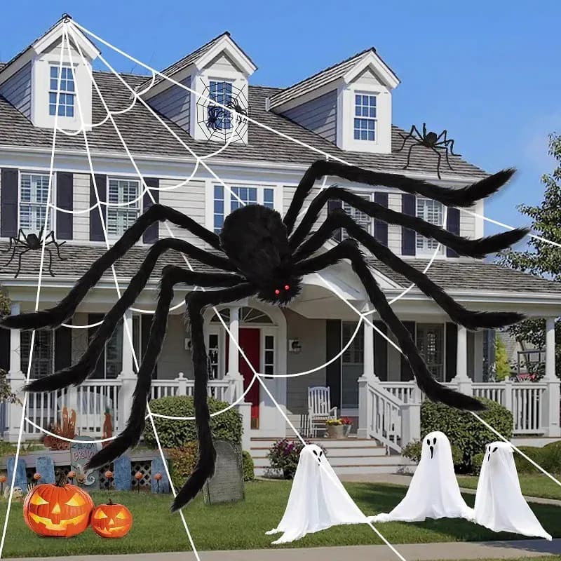 Gefälschte Spinne Halloween Deko Spukhaus Requisite Riesige Weiche Spinne Party