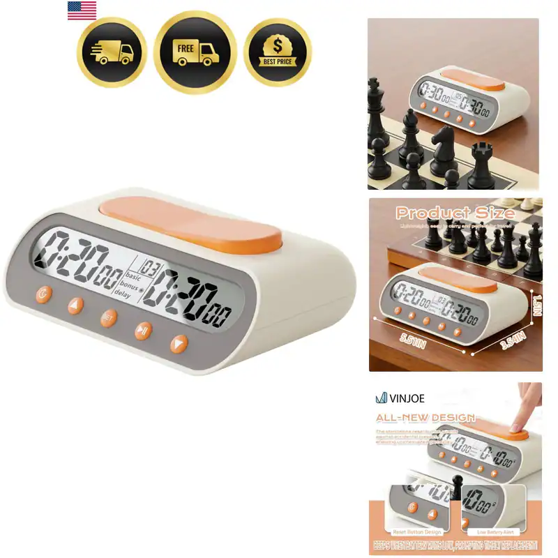 Digitale Schachuhr Timer, Profi Turnier Schach Timer für Schach, Che...