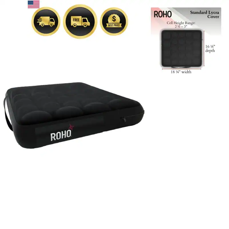 Mosaikkissen, 18" x 16" aufblasbares Sitzkissen mit verstellbaren Luftzellen,