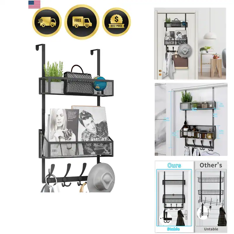 Over The Door Haken Organizer, Garderobe über der Tür Aufbewahrung Aufhänger