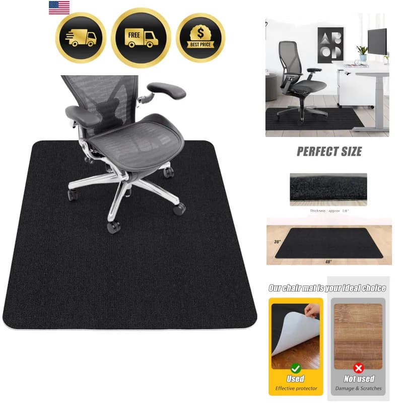 Bürostuhl Matte für Hartholzboden, Büro Computer Gaming Stuhl Matte für