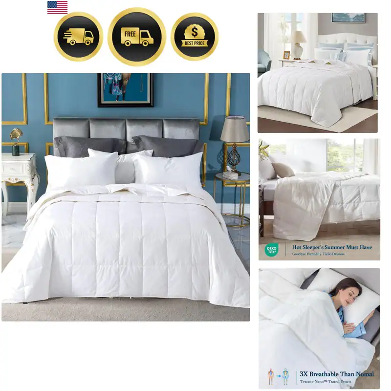 Sommer Daunendecke King Size, extra leichte Decke/Bettdecke Einsatz für H...