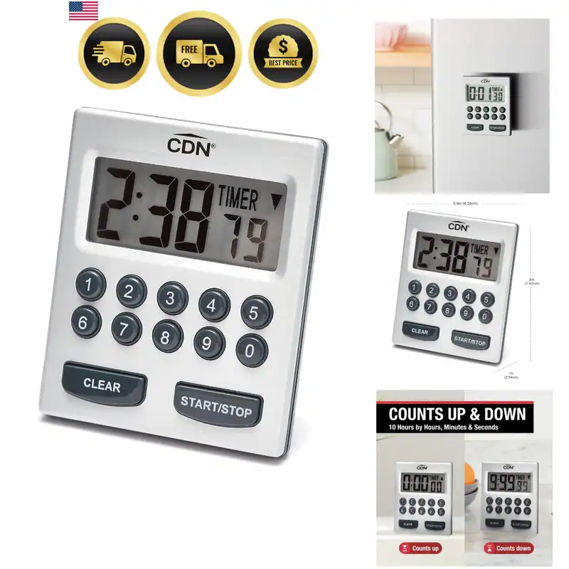 Direkteinstieg 2-Alarm Digitaler Küchentimer | Zählt hoch und runter, 10