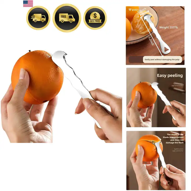 Orangenschäler Werkzeug & Zitrusschäler - 304 Edelstahl Obstschäler für Oran...