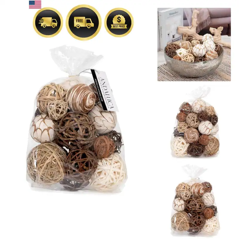 Dekokugeln Tütenschale Füller Wohndeko beige