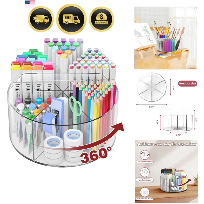 250 Stück Acryl Bleistift Halter Marker Organizer, 360 Grad Drehbarer