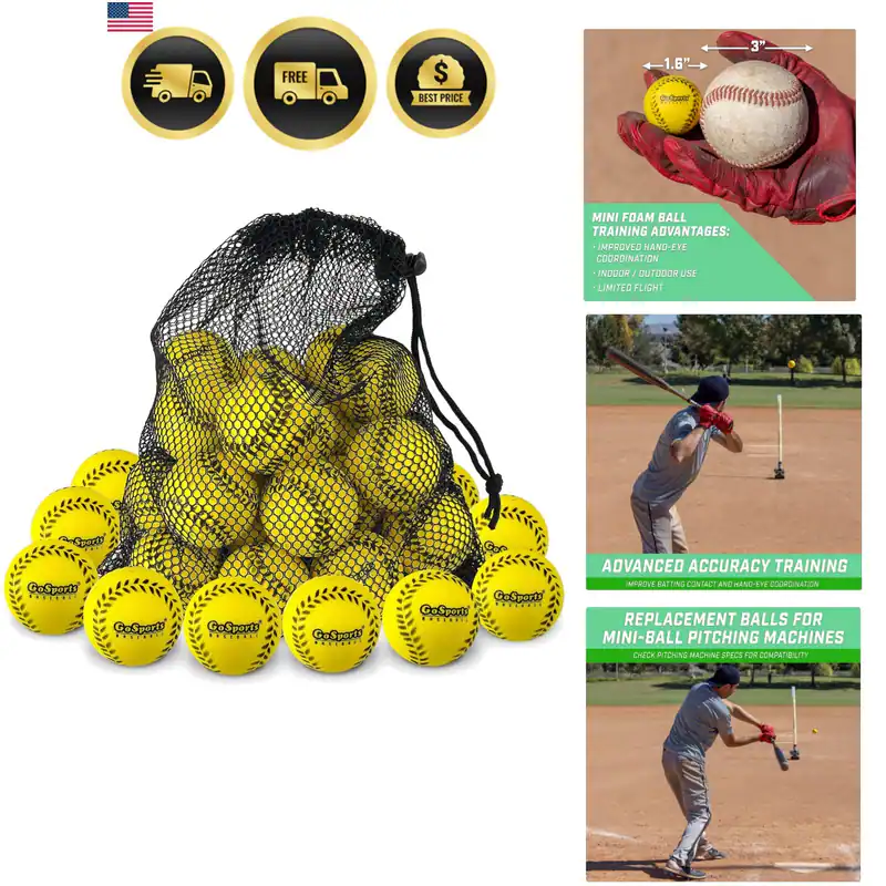 Mini Schaumstoff Baseballs - 20er oder 50er Pack für Wurfmaschinen und