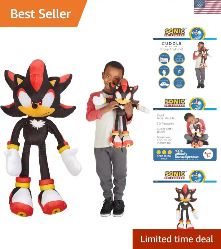Sonic Shadow Hedgehog Plüsch Kuschelkissen Kissen Buddy Kinder Anime Stofftier