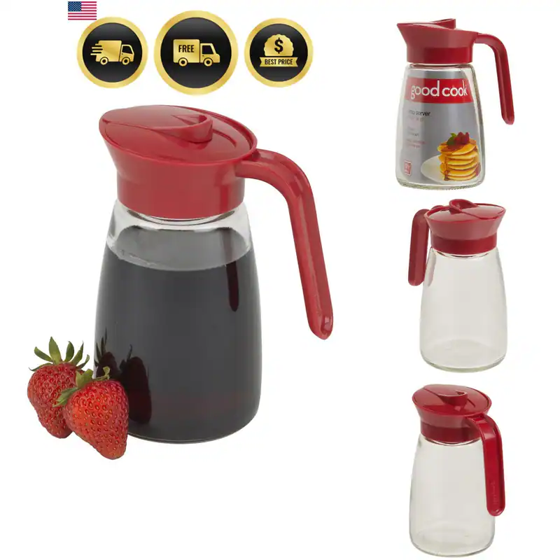 Everyday 12 oz. Sirupspender - Einfach Ausgießer Waffel & Pfannkuchen Sirup