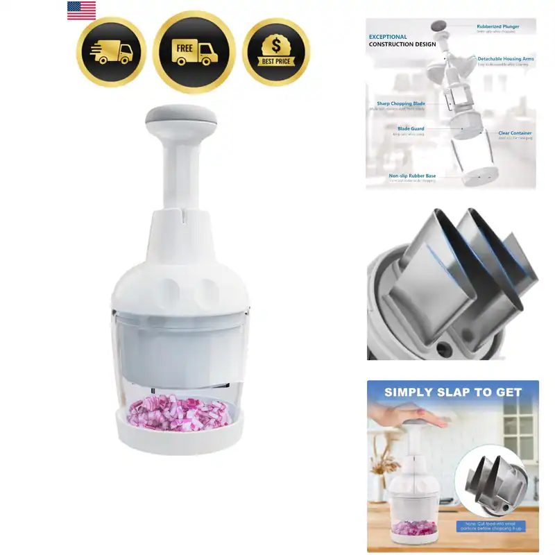 Pamperεd Chef Lebensmittelzerkleinerer, Gemüsehacker, Zwiebelzerkleinerer,