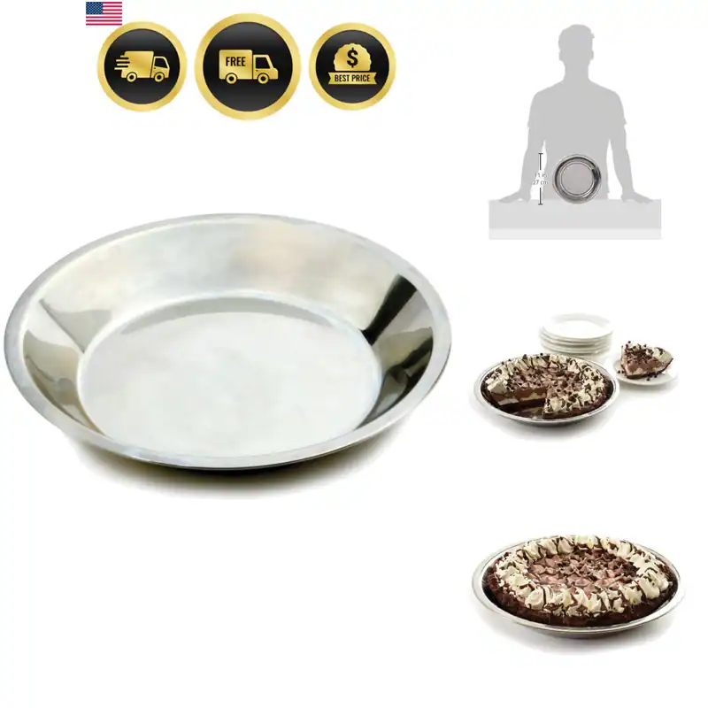 3811 Edelstahl Kuchenform, 9" x 1,5", 1 EA, wie abgebildet