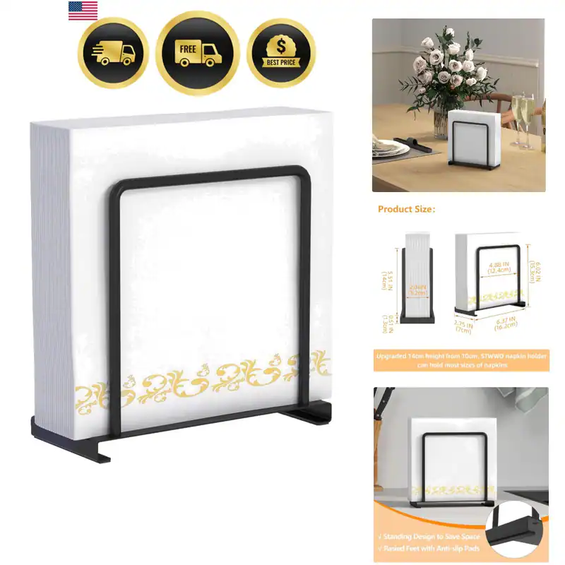 Serviettenhalter für Tisch, Serviettenhalter aus Metall für Küche Esszimmer,