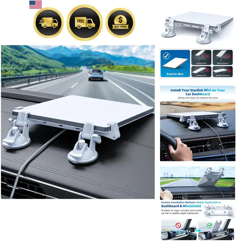 für Starlink Mini Autohalterung für Armaturenbrett, Starlink Mini Dash Mount