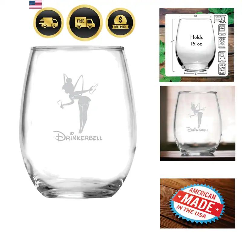 Drinkerbell 15 Unzen Tinkerbell Fee Weinliebhaber Geschenke - lustiger Gag