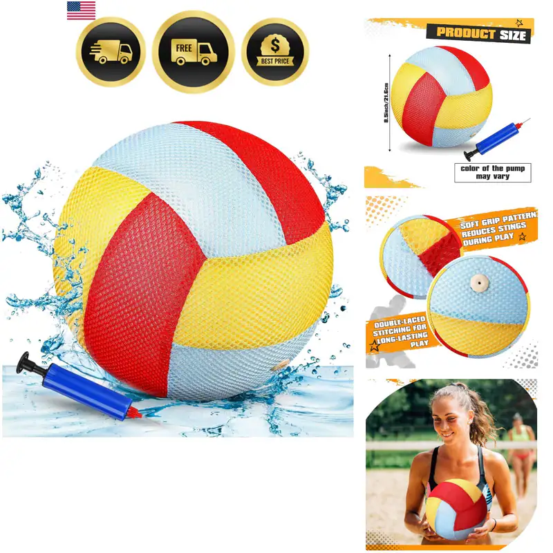 8,5 Zoll Wasserdicht Pool Volleyball mit Grifftechnologie Wasser Strand Pool