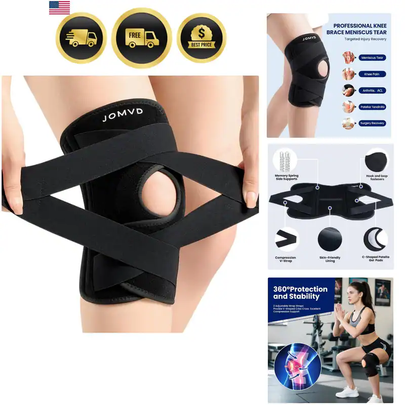 Kniebandage bei Knieschmerzen, Meniskusriss, verstellbare Kniebandage mit