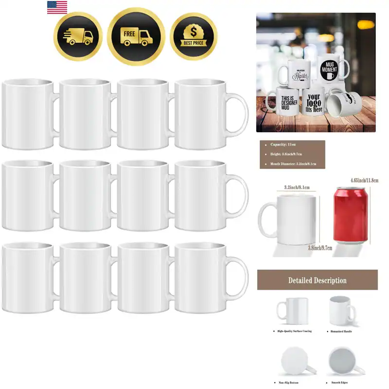 Sublimationsbecher blanko, Tazas Para Sublimacion, weiße Keramik