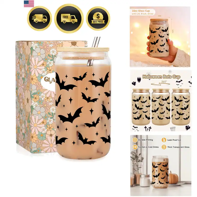 Halloween Fledermäuse Tasse, Halloween gruselige Geschenke für Frauen
